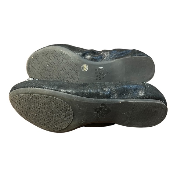 Alex Marie Black Leather Ballet Shoes Size 8.5M - Picture 6 of 9